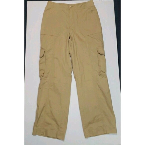 Abercrombie & Fitch Pants - Abercrombie & Fitch Womens Relaxed Cargo Khaki Pants Curve Love Size 30/10